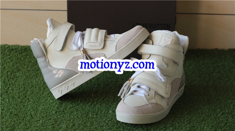 Brand Sneaker High Top Cream White